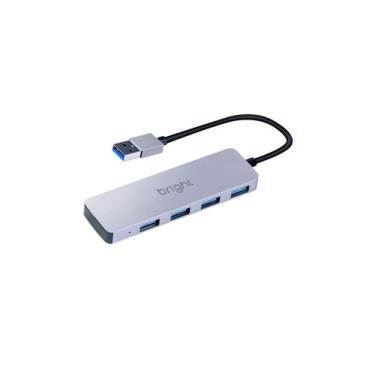 Imagem de Hub 4 Portas USB Ultra Rápido Bright - Preto