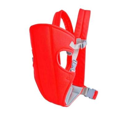Imagem de Canguru Carregador De Bebê Baby Carrier Wrap Sling Vermelho - M&C