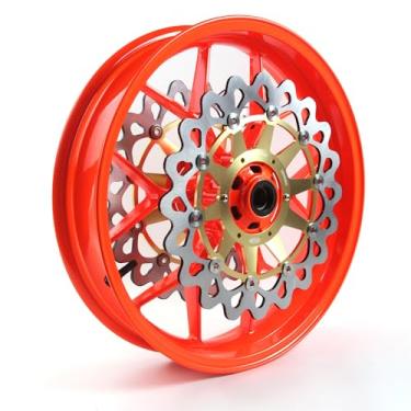 Imagem de Arashi Roda Dianteira e Disco de Freio Rotor para Honda CBR1000RR 2006-2016, Acessórios de Substituição de Motocicleta Laranja Neon