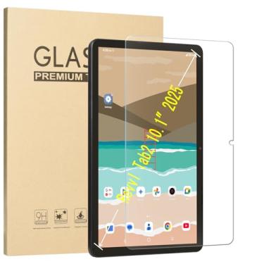 Imagem de DMLuna Pacote com 1 protetor de tela para T-Mobile Revvl Tab 2 25.7 cm (modelo: 9185W, versão 2025) SOMENTE, vidro temperado HD, antiimpressões digitais, sem bolhas, fácil instalação, dureza 9H (não