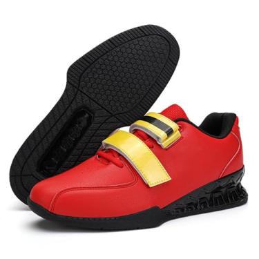 Imagem de Tênis de levantamento terra masculino para adolescentes, tênis de crossfit antiderrapantes para treinamento equilíbrio e levantamento peso