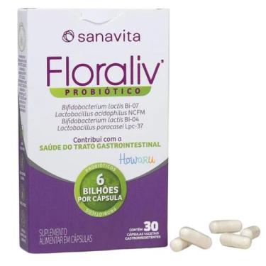 Imagem de Floraliv probiotico blister c/30 caps - SANAVITA
