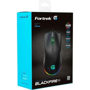 Imagem de Mouse Usb Gamer Rgb Fortrek Blackfire 7200 Dpi 6 Botões