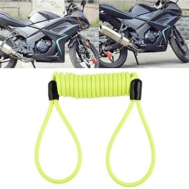 Imagem de Trava De Disco Antifurto Para Motocicleta De 1,2M Com Cabo De Alarme D