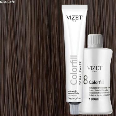 Imagem de Tonalizante Profissional 50gr + Emulsão 100ml Vizet