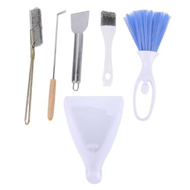 Imagem de YOUTHINK Conjunto De Ferramentas Varrendo, Aço Inoxidável Pá Escova Vassoura para Limpeza De Gaiola De Pássaro, Periquito Pequeno Pet Acessórios