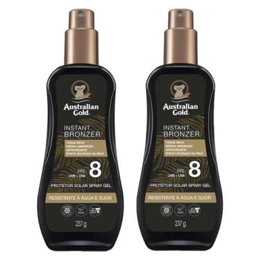 Imagem de Australian Gold Instant Bronzer Kit Com 2 Protetores FPS 8, Kit