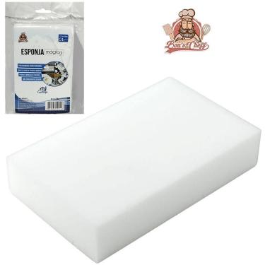 Imagem de Bucha Magica De Espuma Para Manchas Dificeis 14,5X9X3Cm
