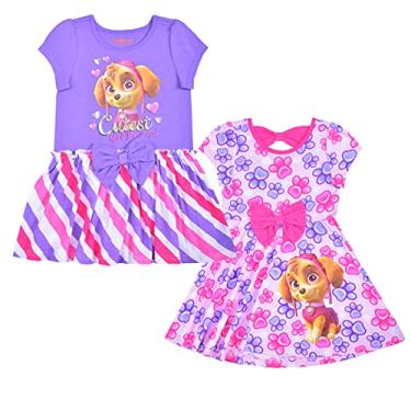 Imagem de Nickelodeon Girls Little Pacote com 2 Vestidos Paw Patrol, Rosa/vibrações de jardim, 5