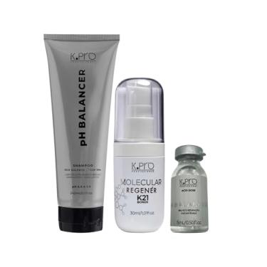 Imagem de Kit Shampoo Ph Balancer 240g + Ampola Ph 15 Ml + Regener K21 30ml - Kpro