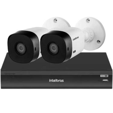 Imagem de Kit 2 Câmeras de Segurança Intelbras Full Hd 1220 Dvr inteligente 8ch 