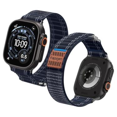 Imagem de Spigen Pulseira de tecido leve WBF0 para Apple Watch, compatível com Ultra 3/2/1 de 49 mm, séries 11/10 de 46 mm, 9/8/7 45 mm, SE3/SE2/SE/6/5/4 de 44 mm, 3/2/1 WBF0 de 42 mm