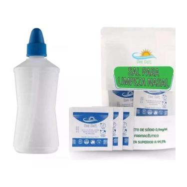 Imagem de Soro Pó Kit 30 Sachês Com Frasco Higienizador Nasal 250ml - Sea Salt, 