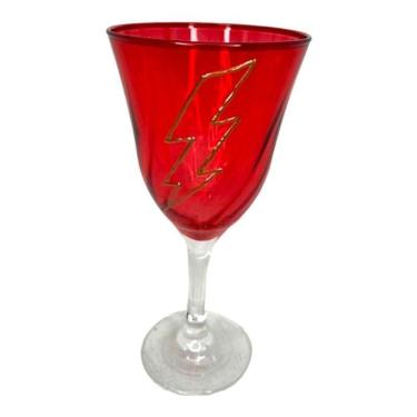 Imagem de Taça Vermelha Iansã Lirio Raio Super Luxo 330 Ml -Vidro