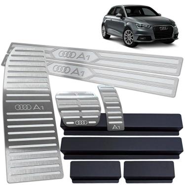 Imagem de Pedaleira Auto Descanso Soleira Audi A1 2011 A 2018 Prata 2P