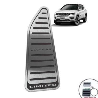 Imagem de Descanso De Pé Aço Inox Jeep Compass Limited Preto