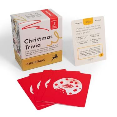 Imagem de Christmas Trivia Cards: Holiday Fun Facts, Family Game Night Essential, 100 Funny & Witty Trivia Question Cards, Educational Activity for Kids & Adults
