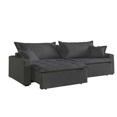 Imagem de Sofá Cama 4 Lugares Retrátil e Reclinável Belize Móveis Mix