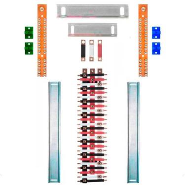 Imagem de Kit Barramento Trifásico 150A para 50 Circuitos com Termo Retrátil - Z