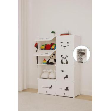 Imagem de Armário Organizador Modular 8 Módulos Para Sapatos Roupas E Brinquedos