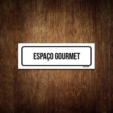Imagem de Placa De Sinalização Setor - Espaço Gourmet  23X9 