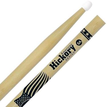 Imagem de Baqueta Liverpool American Hickory Series 5A Nylon Clássica HY-5AN Ponta de Nylon