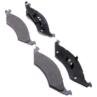 Imagem de ACDelco Conjunto de pastilhas de freio a disco dianteiro semi-metálico prata 14D421M com sensor de desgaste