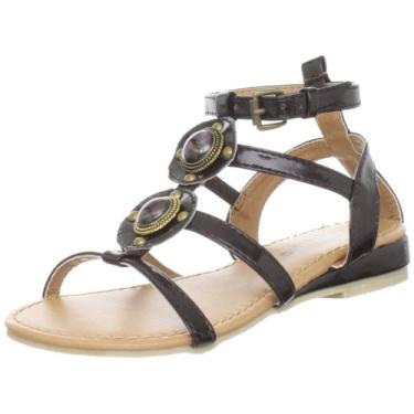 Imagem de Josmo Sandália gladiadora 18912 (bebê/criança pequena/criança grande), Patente marrom, 3 Little Kid