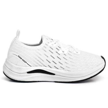 Imagem de Tênis Feminino Caminhada Leve Confortável Ortopédico - Épico, Branco, 