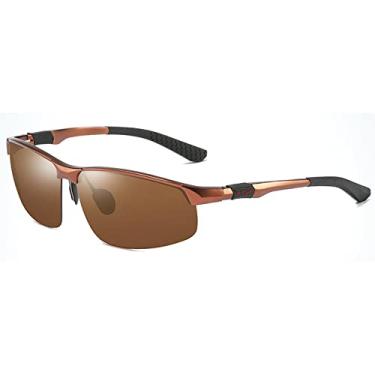 Imagem de mincl Óculos De Sol Polarizados Leitura Com Armação Completa Para Homens E Mulheres, Esportivos Envolventes Proteção Uv (Marrom, 1,75X)