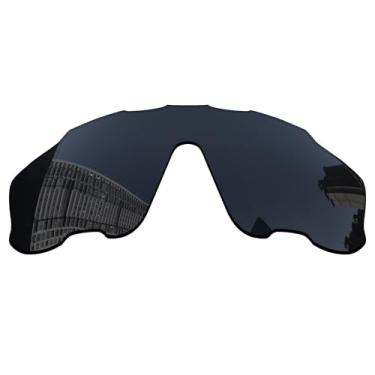 Imagem de Acefrog Lentes de reposição polarizadas de 1,5 mm para óculos de sol Oakley Jaw-breaker OO9290, material atualizado, resistente a impactos - preto escuro polarizado - 1,5 mm
