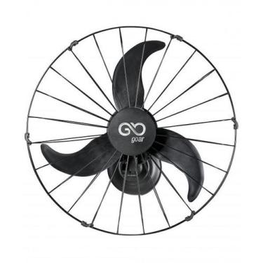 Imagem de Ventilador de Parede 60cm Oscilante 180W Preto Goar V60 V60PPRRB, Bivo