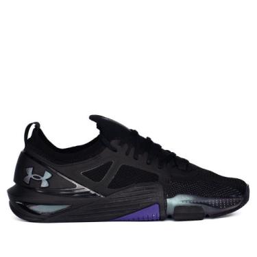 Imagem de Tênis Masculino Under Armour Tribase Cross 2 Preto/Roxo, Preto, Roxo, 