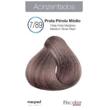 Imagem de Coloração Fix Color Macpaul Professional, Prata Pérola Médio