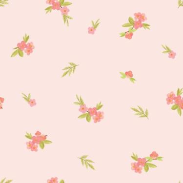 Imagem de Papel de Parede Bosque da Imaginação Floral Rosa 81048