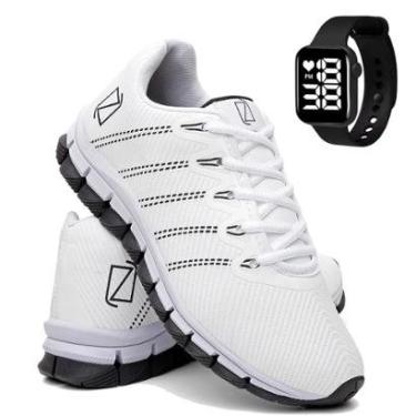 Imagem de Tênis Para Corrida e Academia Masculino Super Leve e Macio com Relógio Digital-Masculino