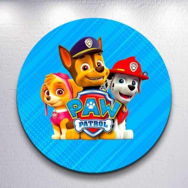 Imagem de Capa p/ Painel Festa Decoração Infantil Patrulha Dog Salvadoral Redond