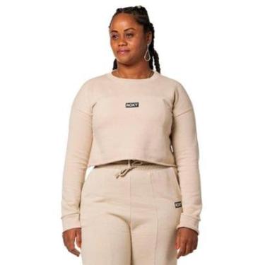 Imagem de Moletom Roxy Care Cut Off Pull Over Areia-Unissex