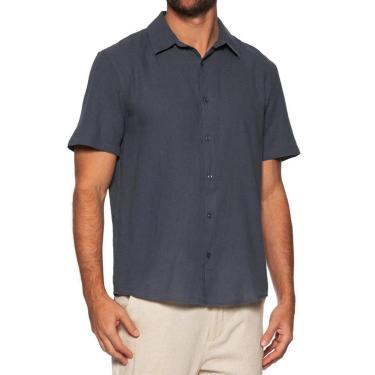 Imagem de Camisa Masculina Hering MC Slim Linho Grafite - LZ47NAJSI-Masculino