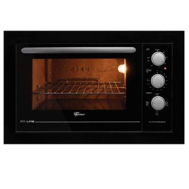 Imagem de Forno Elétrico De Embutir Fischer Fit Line 48 Litros Preto 110V, 110V
