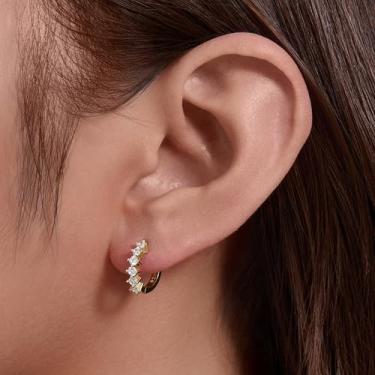 Imagem de Clipes de orelha centrais florais em tom dourado, punhos de orelha com design de flores para orelhas não furadas, brincos de pressão modernos, acessórios hipoalergênicos para mulheres, 8MM, Cobre, Sem