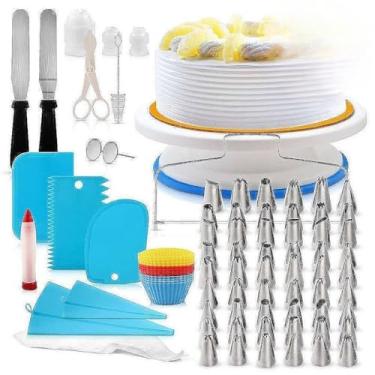 Imagem de Kit Confeiteiro 106 Peças Bicos Inox Para Confeitar e Decorar Bolo e Cupcake,Cozimento(106 Peças)