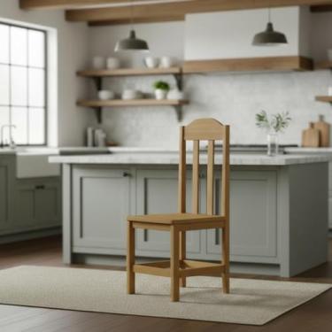 Imagem de Kit com 2 Cadeiras De Jantar Madeira Maciça Safira - Imbuia Sem Estofado