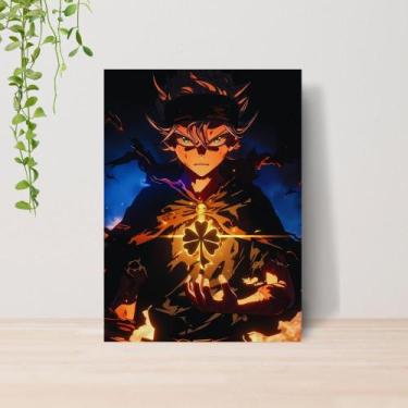 Imagem de Quadro Black Clover Anime A4  Placa MDF 03 - Lomi Art