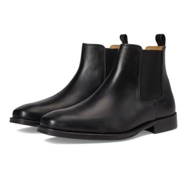 Imagem de Bruno Magli Sapatos masculinos de couro italiano Macy com fecho sem cadarço, Preto, 43