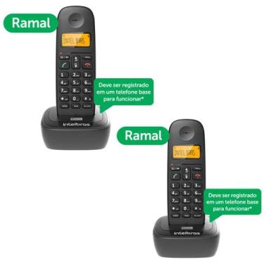 Imagem de Kit 2 Telefones Sem Fio Ramais Ts 2511 Intelbras