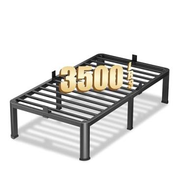 Imagem de VIPSHOW Estrutura de cama dupla de 30 cm, resistente, 1,587 kg, com pernas de canto arredondado e design antirangido – Plataforma de metal de montagem rápida, sem necessidade de mola box