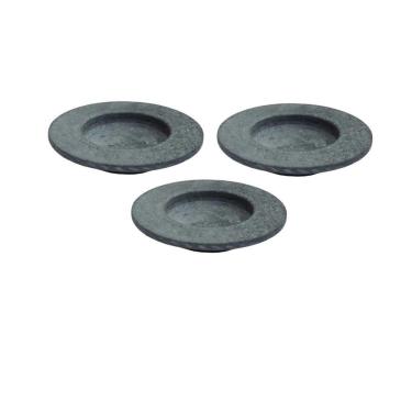 Imagem de Kit 3 Pratos Risoto Massa Chapéu Invertido Pedra Sabão 26Cm.