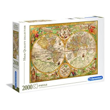 Imagem de Clementoni - Puzzle 2000 peças mapa antigo, puzzle adulto (32557)