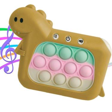 Imagem de Pop It Inteligente Mini Game 4 Modos Som Luzes Dinossauro Sensorial Anti Estresse Ansiedade Criança Toys